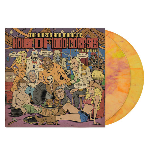 Rob Zombie The Words and Music of House of 1000 Corpses 2LP ("Halloween Party" Orange, Purple & Green Swirl Vinyl)