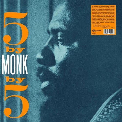 Thelonious Monk Quintet 5 by Monk by 5 Numbered Limited Edition Import LP (Clear Vinyl) 1