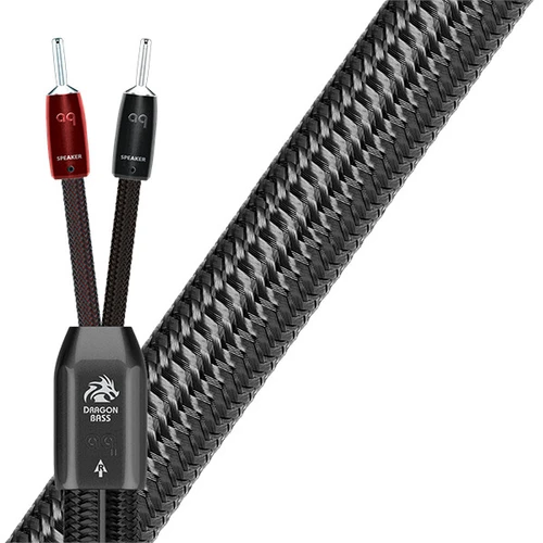 AudioQuest Dragon BASS Speaker Cables (8 Feet, Banana Termination) 1