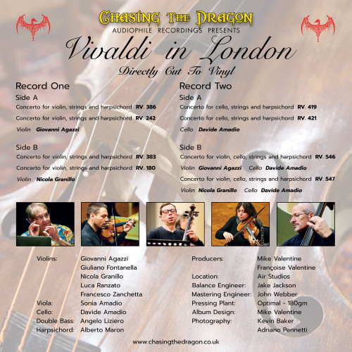 Interpreti Veneziani Vivaldi in London 180g Import 2LP 2
