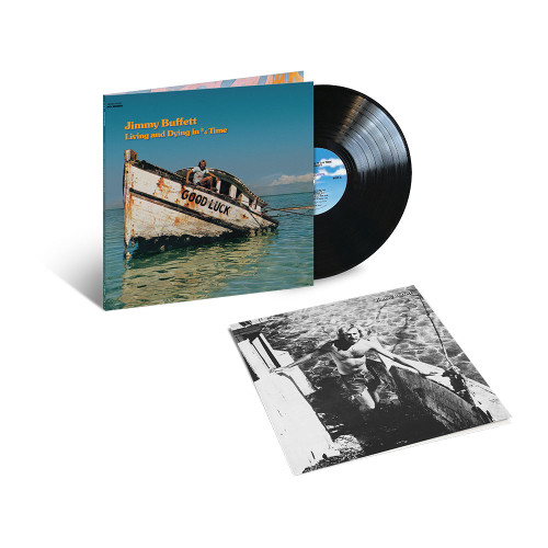Jimmy Buffett Living and Dying in 3/4 Time LP 1