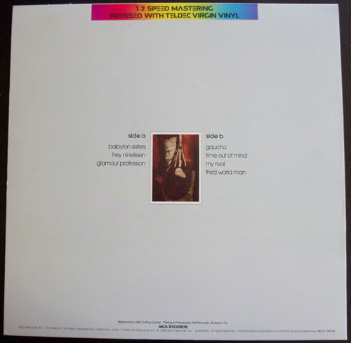 Steely Dan Gaucho 1/2 Speed Mastered LP (Pre-owned, VG) 2
