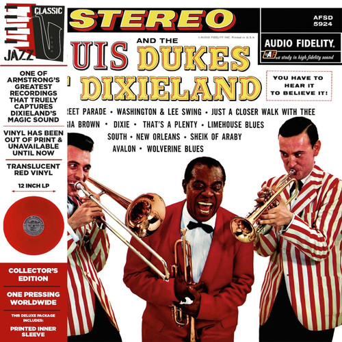 Louis Armstrong and the Dukes of Dixieland Louis and the Dukes of Dixieland LP (Translucent Red Vinyl) 1