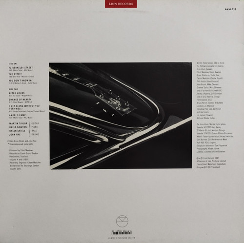 Martin Taylor Change Of Heart Vinyl (Pre-owned, VG+) 2