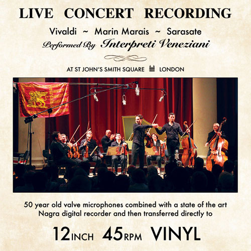 Vivaldi, Marais, & Sarasate Live Concert Recording 180g 45rpm Import LP (Pre-owned, VG+) 1