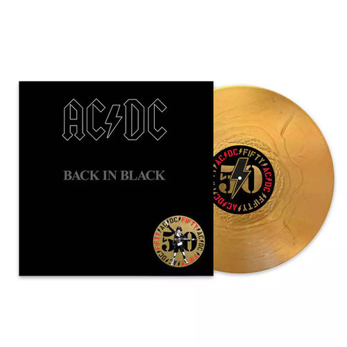 AC/DC Back in Black Import LP (Gold Vinyl)