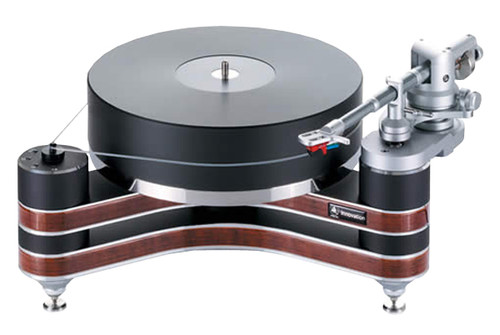 Clearaudio Innovation Wood Turntable with Universal 9" Tonearm (Black with Natural Wood) 1