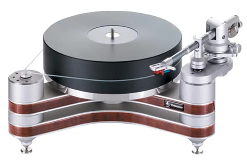 Clearaudio Innovation Wood Turntable with Universal 9" Tonearm (Silver with Natural Wood) 1