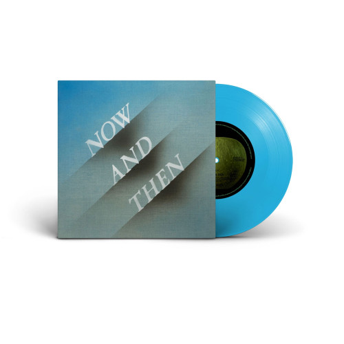 The Beatles Now and Then 45rpm 7" Vinyl Single (Light Blue Vinyl) 1