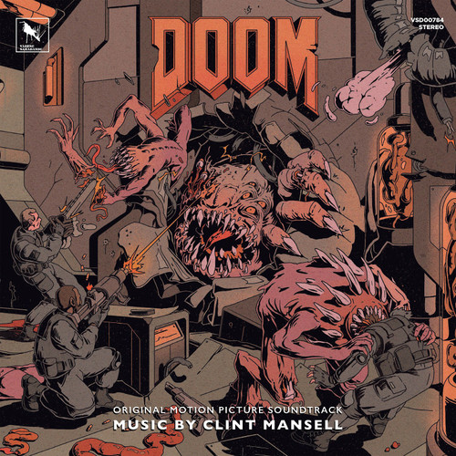 Clint Mansell Doom Original Motion Picture Soundtrack 2LP (Green & Orange Smoke Vinyl) 1