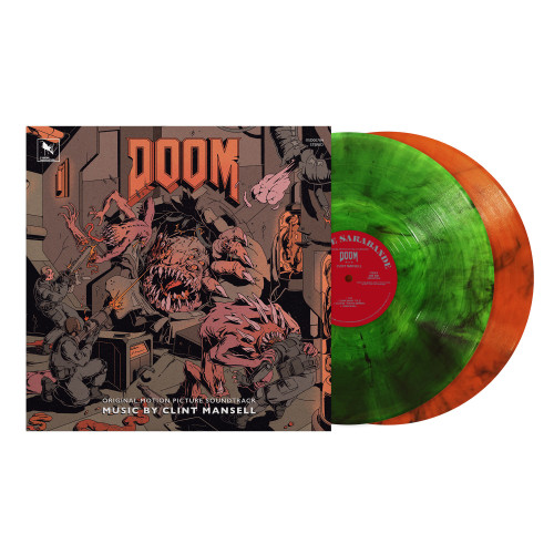 Clint Mansell Doom Original Motion Picture Soundtrack 2LP (Green & Orange Smoke Vinyl)