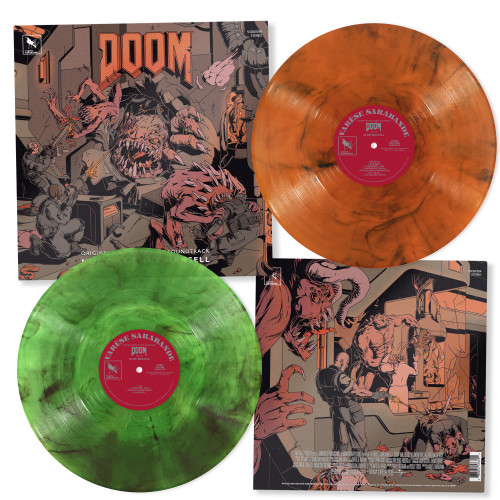 Clint Mansell Doom Original Motion Picture Soundtrack 2LP (Green & Orange Smoke Vinyl) 3