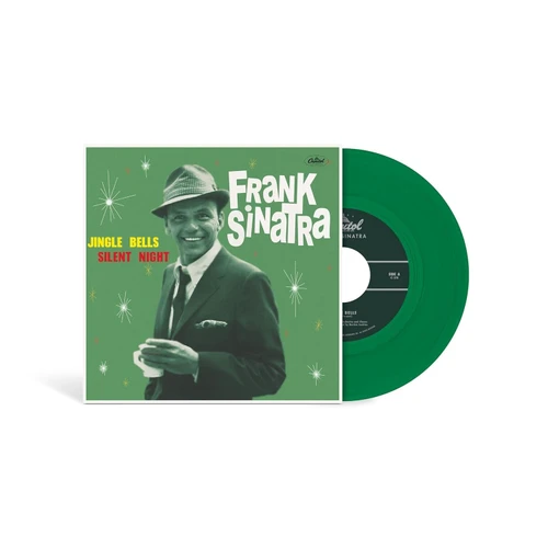 Frank Sinatra Jingle Bells 45rpm 7" Vinyl Single (Evergreen Vinyl) 1