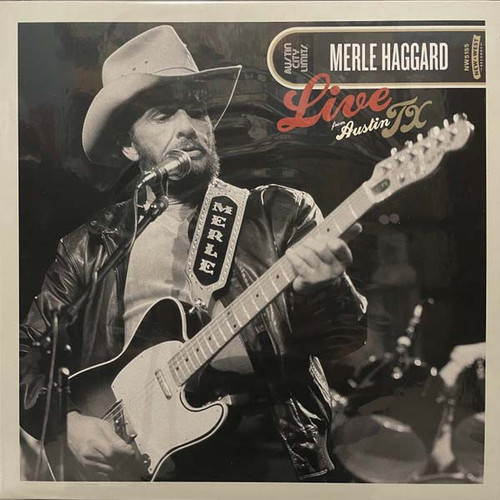 Merle Haggard Live from Austin, TX '85 LP (Black & Blue Marble Vinyl) 1