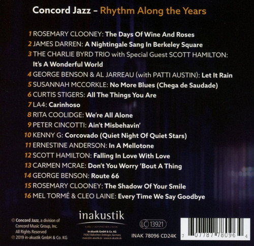 Concord Jazz: Rhythm Along The Years Import 24K Gold CD 2
