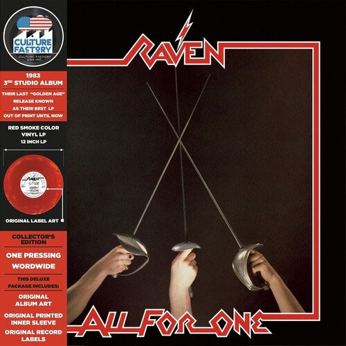 Raven All For One LP (Red & Black Smoke Vinyl) 1