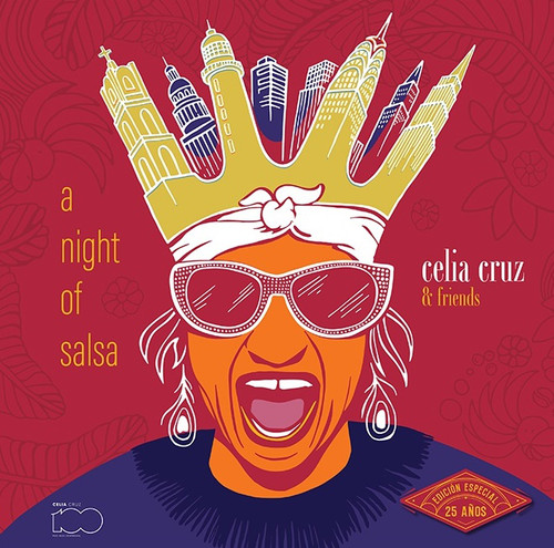 Celia Cruz & Friends A Night of Salsa (25th Anniversary Edition) 180g 2LP (Magenta Splatter Vinyl) 1