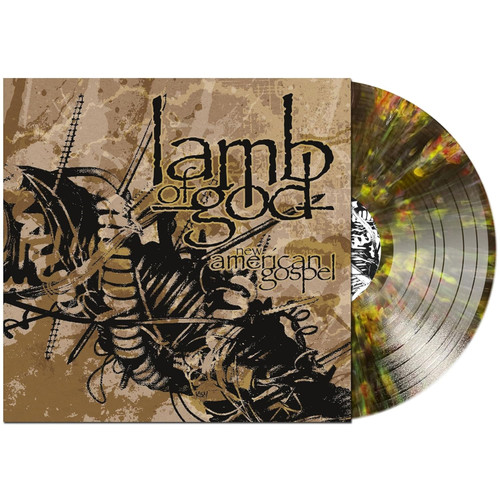 Lamb of God New American Gospel LP (Clear Black with White & Gold Splatter Vinyl) 1
