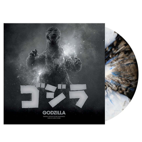 Akira Ifukube Godzilla (Original Motion Picture Soundtrack) 70th Anniversary LP (White/Black & Blue Splatter Vinyl) 1