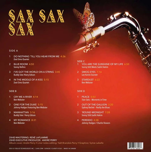 Sax Sax Sax Vol. 1 180g 2LP 2