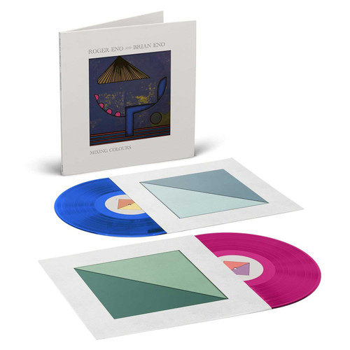 Roger Eno and Brian Eno Mixing Colours 2LP (Magenta & Blue Vinyl) 1