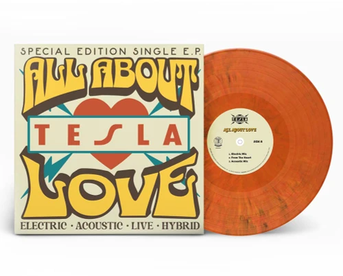 Tesla All About Love 12" Vinyl EP (Orange Vinyl) 2