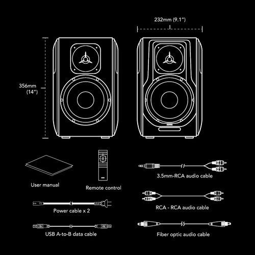 Edifier S3000PRO Hi-Fi 2.0 Active Bookshelf Speakers 6