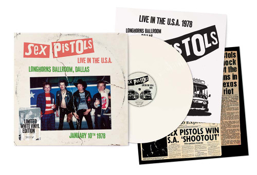 Sex Pistols Live in the USA - Longhorn Ballroom, Dallas, January 10th 1978 LP (White Vinyl) 2