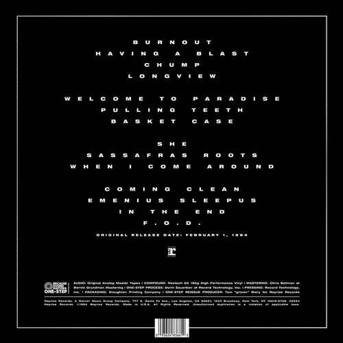 Green Day Dookie One-Step Numbered Limited Edition 180g 45rpm 2LP 3