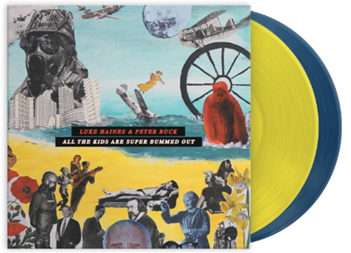 Luke Haines & Peter Buck All the Kids Are Super Bummed Out 2LP (Blue & Yellow Vinyl) 2