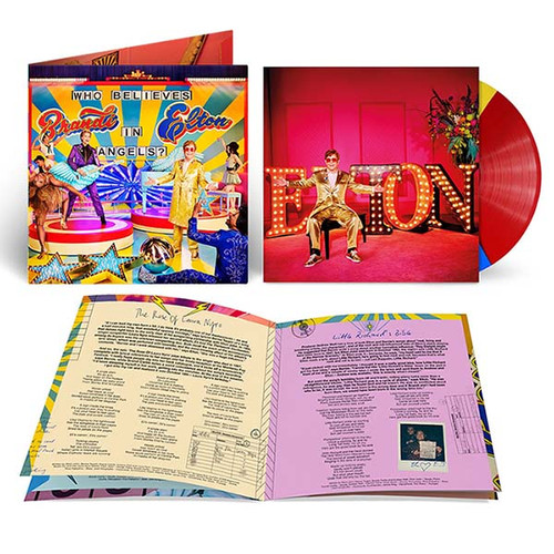 Elton John & Brandi Carlile Who Believes in Angels? LP (Tri-Color Vinyl) 4