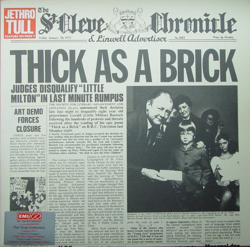 Jethro Tull Thick As A Brick EMI UK 180g LP 1