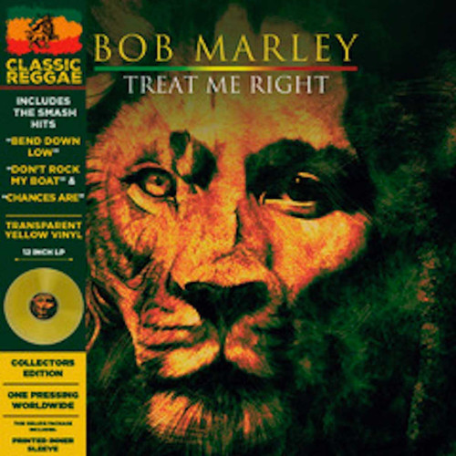 Bob Marley Treat Me Right LP (Transparent Yellow Vinyl) 1
