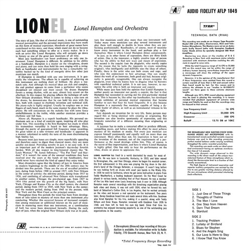 Lionel Hampton Lionel... Plays Drums, Vibes, Piano LP (Translucent Orange Vinyl) 3