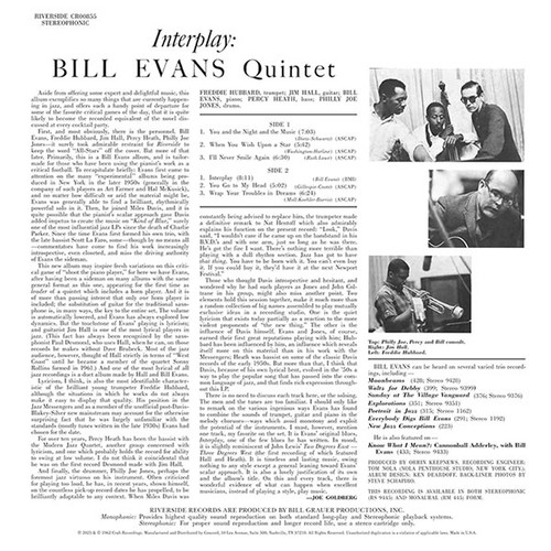 Bill Evans Interplay (Original Jazz Classics Series) 180g LP 3