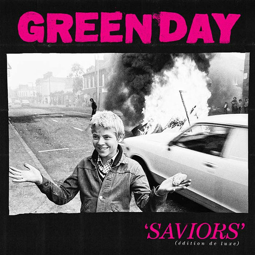 Green Day Saviors (edition de luxe) Indie Exclusive 2LP (Clear with Hot Pink Splatter Vinyl) 1