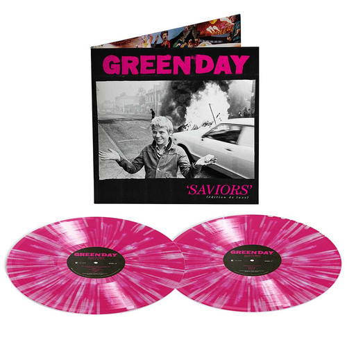 Green Day Saviors (edition de luxe) 2LP (Hot Pink with White Splatter Vinyl) 2