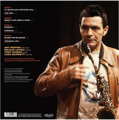 Art Pepper An Afternoon in Norway: The Kongsberg Concert 180g 2LP 2
