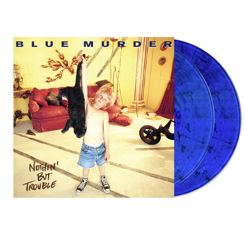 Blue Murder Nothin' but Trouble 2LP (Blue with Black Cat Swirl Vinyl) 1