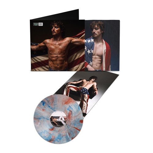 Benson Boone American Heart LP (Red, White & Blue Marble Vinyl) 2