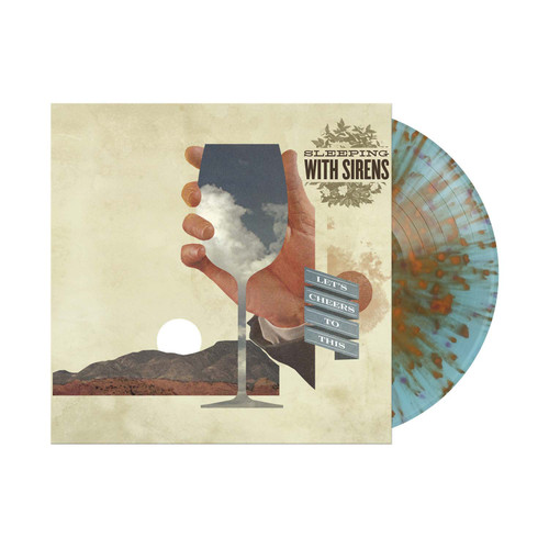 Sleeping with Sirens Let's Cheers to This LP (Light Blue with Tangerine & Violet Splatter Vinyl) 2