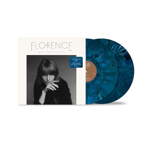 Florence + the Machine How Big, How Blue, How Beautiful (10th Anniversary Edition) 2LP (Blue Marble Vinyl) 1