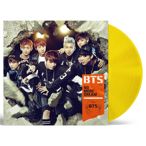 BTS NO MORE DREAM (Japanese Version) 45rpm Import 12" Vinyl Single (Clear Yellow Vinyl) 1