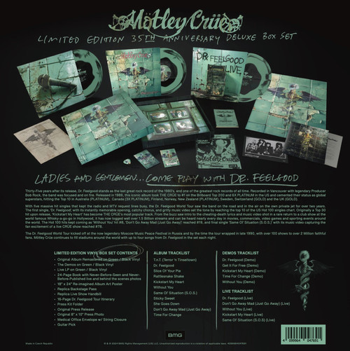 Motley Crue Dr. Feelgood (35th Anniversary Deluxe Edition) 3LP Box Set (Green/Black Vinyl) 2