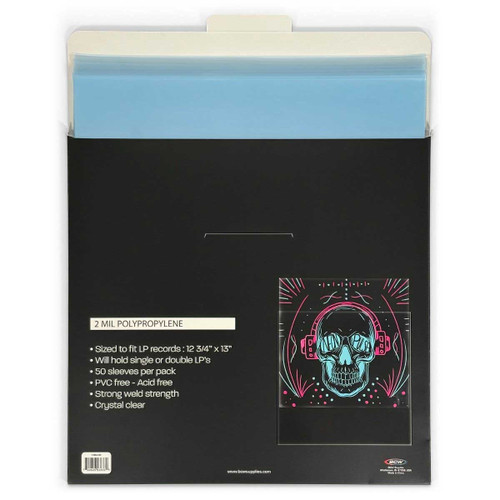 BCW 12" Vinyl Outer Sleeves 2 mil (50 Pack) 4
