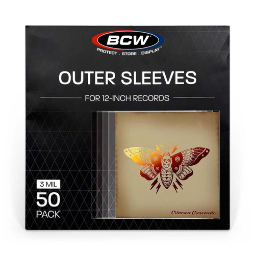 BCW 12" Vinyl Outer Sleeves 3 mil (50 Pack) 1