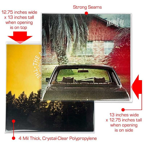 BCW 12" Vinyl Outer Sleeves 4 mil (50 Pack) 3