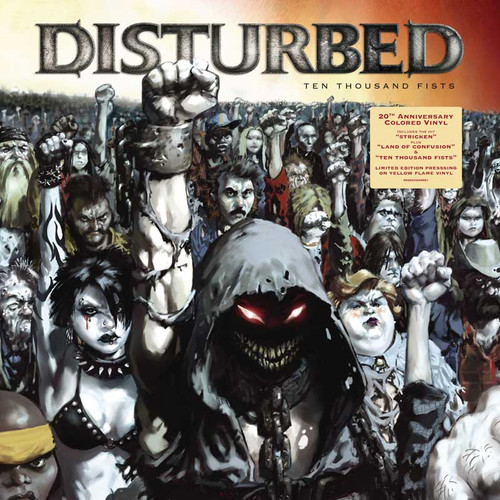 Disturbed Ten Thousand Fists (20th Anniversary) 2LP (Yellow Flame Vinyl) 2