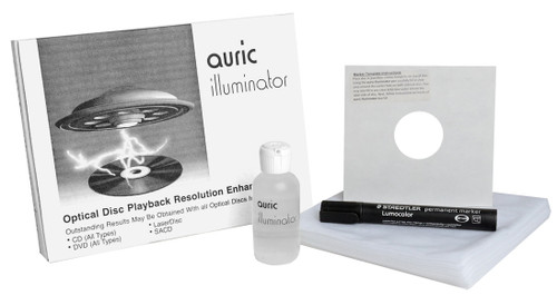 Auric Illuminator Optical Disc Playback Resolution Enhancement Kit for CDs, DVDs, SACDs & Laser Discs 1