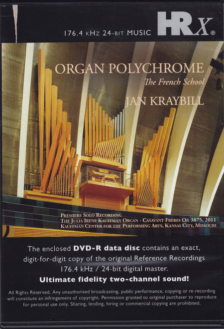 Jan Kraybill Organ Polychrome: The French School HRX DVD-R 2